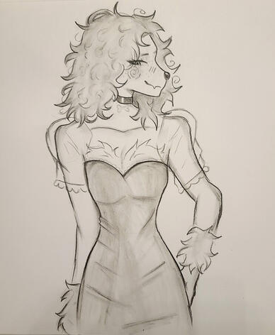 Halfbody charcoal