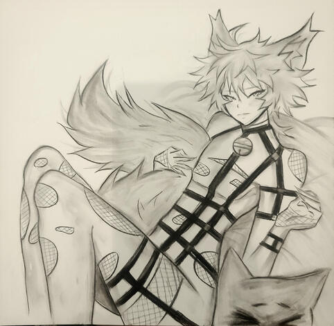 Fullbody charcoal