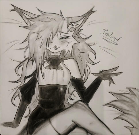 Fullbody charcoal